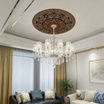 décor autocollant doré ornements floraux motifs géométriques classique 60cm 80cm