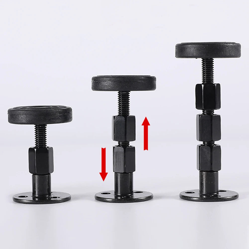support fixation anti vibration réglable métal moderne noir 28 110mm adhésif