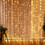 décoration noël led rideau lumineux blanc chaud multicolore moderne télécommande