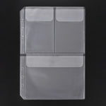 album scrapbooking pochettes transparentes anneaux métalliques rangement diy estampage modernes cartes imprimées plastique lisse
