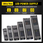 alimentation led transformateur 12v 24v 48v 100w 180w 200w efficace silencieux moderne