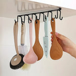 organisateur rangement rack crochet 12 crochets noir blanc moderne pratique