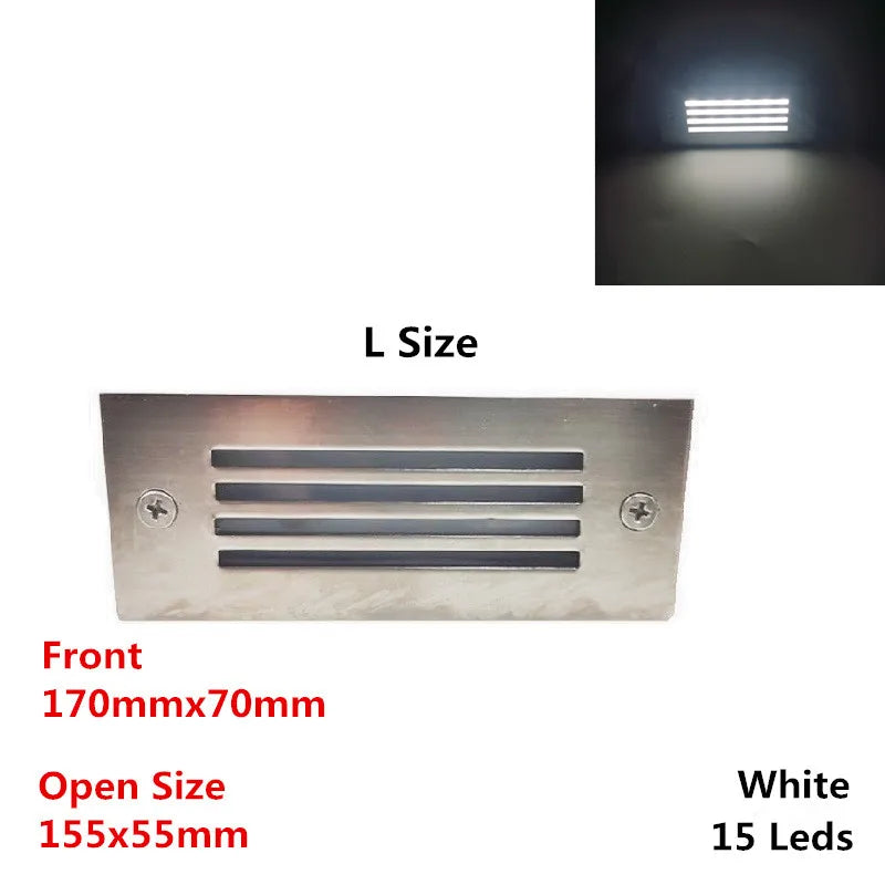 lampe sol argenté bleu rayures horizontales moderne résistante l'eau 110 240V LED 75mm