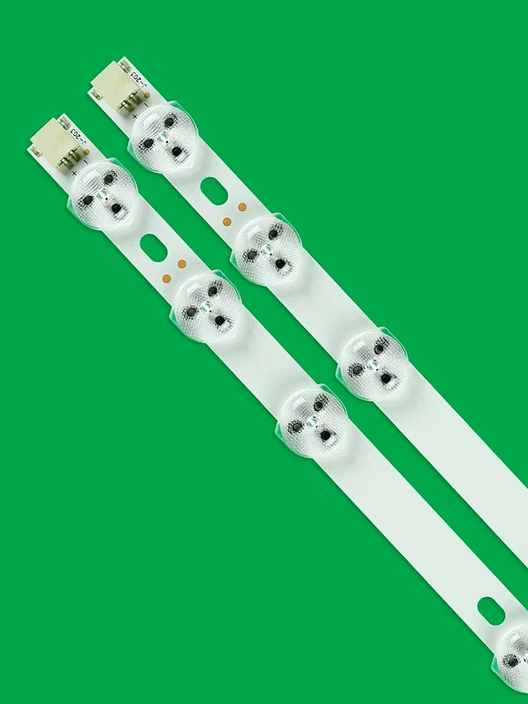 bande lumineuse led éclairage spécial moderne blanc lisse 575mm 11led 2pcs connecteurs