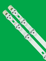 bande lumineuse led éclairage spécial moderne blanc lisse 575mm 11led 2pcs connecteurs