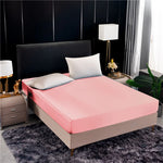 Drap-housse installé sur un matelas avec décoration de chambre élégante
