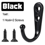 crochets murals noirs modernes vis ø4.3cm set 10 crochets vis maison cuisine salle bain
