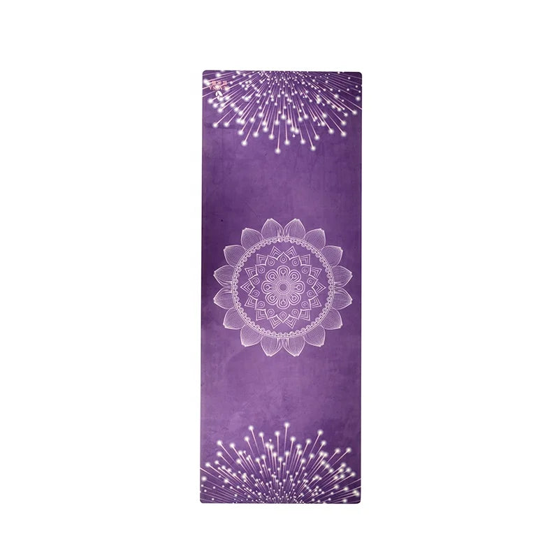serviettes yoga imprimées floral abstrait géométrique moderne turquoise noir violet rose bleu vert