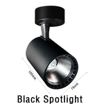 éclairage rail spot lumineux led noir blanc moderne télécommande 16 couleurs acier poli.gca