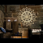 Pièce d'accent murale beige design indien