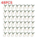 anneaux serviettes feuilles eucalyptus bois tissage artisanal rustique naturel