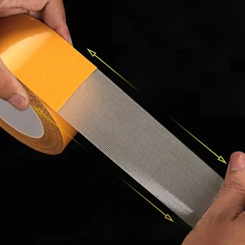 ruban adhésif électrique jaune gris moderne texture maille adhésif fort 10m sans trace