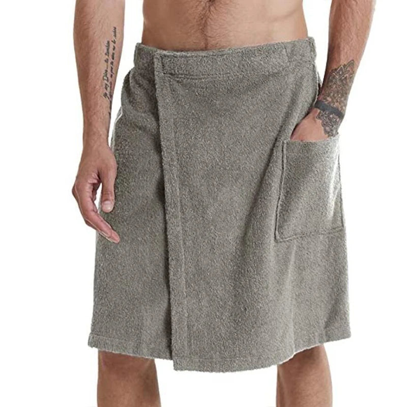 serviette toilette gris blanc bleu marine poche élastique absorption rapide coton polyester moderne
