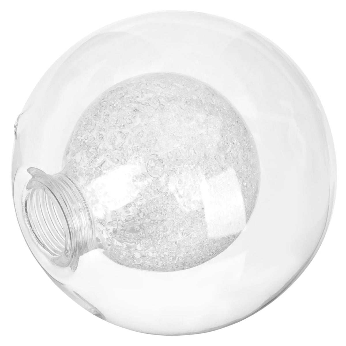 abat jour globe verre transparent moderne 10cm 10cm opacité mat facile suspension