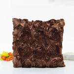 taies oreiller rose motif roses élégantes 40x40cm polyester fermeture glissière carreaux décoratifs rouges