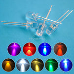 Diodes led super lumineuses 5mm rondes transparentes blanc rouge vert bleu eau claire moderne