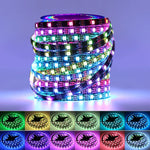 ruban led multicolore ip65 ip67 ws2812b 5v adhésif moderne 30leds 60leds rgb