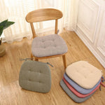 coussin chaise gris beige vert orange bleu moderne antidérapant tissu uni coton polyester