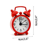 horloge réveil classique aiguille multifonction alarme table couleur variée poignées métalliques chiffres noirs simple