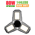 lampe garage led noir moderne grille hexagonale 1000 lumens 20000 heures 2700k 6500k