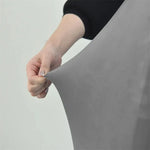 housse chaise velours gris moderne étendue mariage banquet salle manger echangetable sofa cover