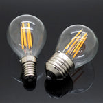 ampoules led filament doré transparentes vintage e14 6w 2700k opalescent 3500k 80000h
