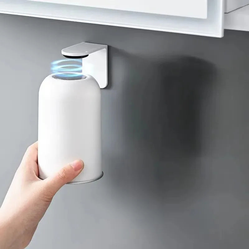 porte savon mural moderne acier inoxydable blanc gris fixé mur large capacité distributeur savon