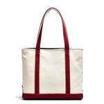 sac main moderne toile brodé doux poignées détachables blanc bleu marron vert rose