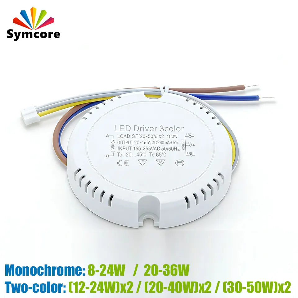 contrôleur led driver alimentation 12v 24v 36v blanc moderne 66x21mm 71x15mm