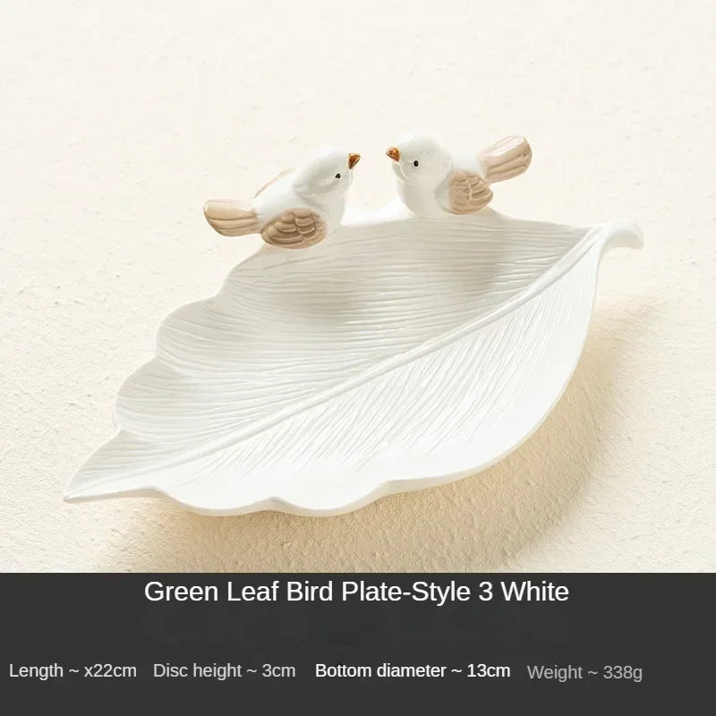 assiettes feuilles oiseaux reliefs cupcakes décoratives naturelles verte rose blanche