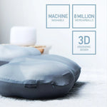 coussin ergonomique gris doux 3d taie rafraîchissante mousse polyester coton
