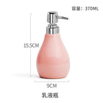 ensemble accessoires salle bain porcelaine moderne distributeur savon gobelet porte brosse dents