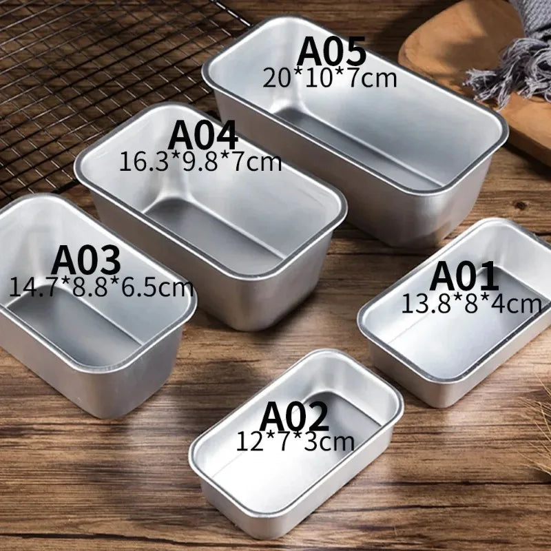 moules pain aluminium argenté modernes antiadhésifs diverses tailles cuisine pâtisserie boulangerie gadgets
