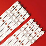 bande led 1080mm 55leds 3v rondelles noires blanches moderne blanc