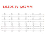 ruban led transparent blanches moderne 632mm 3v 12leds fixations invisibles téléviseur