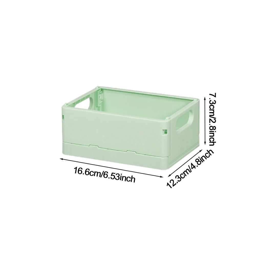 boîtes rangement pliables moderne bleu clair vert pastel blanc jaune rose orange pastilles perforations
