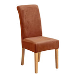 Housse chaise velours jaune doré élastique moderne protection meuble Jaune Doré