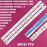 bande lumineuse led blanc bleu 520mm 8led moderne fixations adaptateur 110 240v
