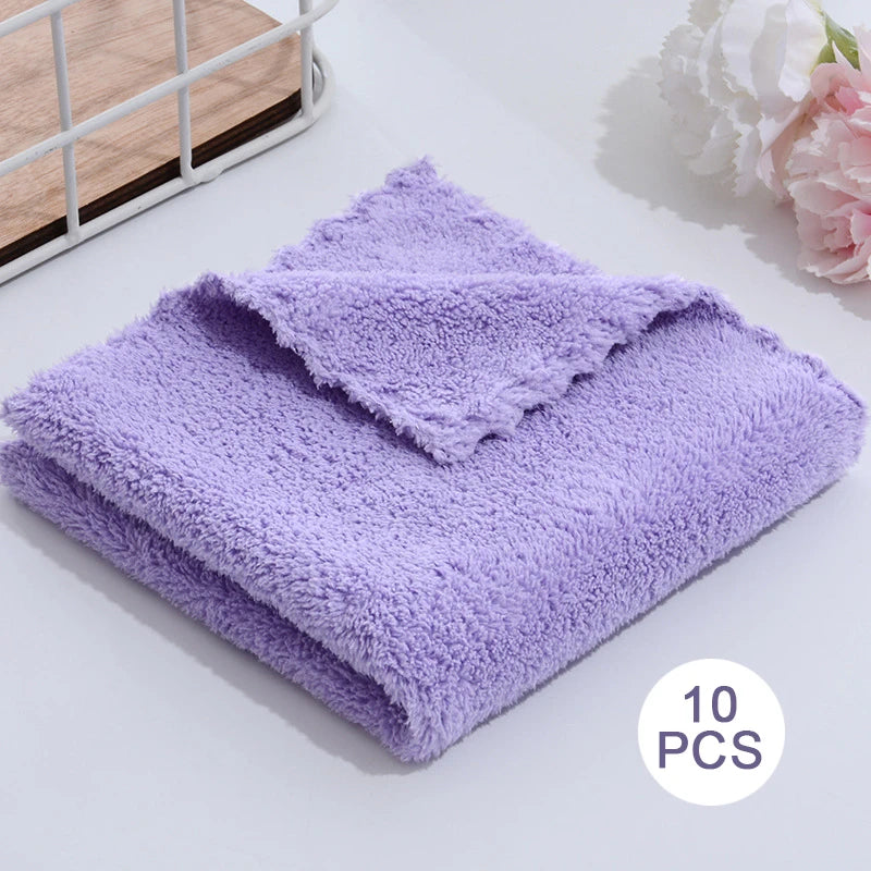 serviettes microfibre face absorption rapide vert pastel rose bleu gris beige opaques modernes