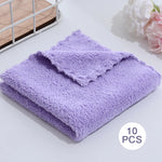 serviettes microfibre face absorption rapide vert pastel rose bleu gris beige opaques modernes