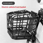 panier vélo électrique noir grille clips moderne utilitaire rangement