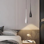 Suspension lumineuse moderne pendentif câble blanc noir ampoule filament visible restaurant chambre cuisine