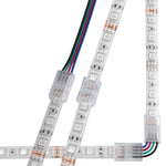 ruban led blanc carrés lumineux moderne clips transparents câbles colorés 12v certification rohs cee