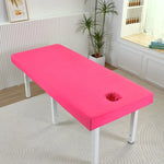housse lit massage spa drap housse coton doux table massage couleur unie moderne