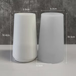 vases silicone blancs rayures verticales modernes décoration bricolage artisanal maison