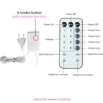 guirlande lumineuse blanc chaud 800 led 220v ip44 moderne clips télécommande