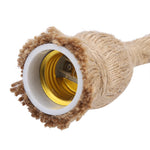 câble électrique tressé rustique couleur beige rouge bleu douille E27 vintage opacité opaque fixations