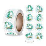 autocollants licorne arc ciel nuages fleurs adhésifs dessin animé multicolor rose blanc violet anniversaire