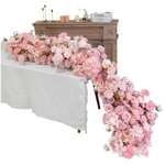 décoration florale guirlande rose romantique élégante mariage anniversaire baby showerintérieur