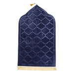 tapis prière polyester antidérapant flocage motif géométrique moderne rouge bleu marine rose beigeclair